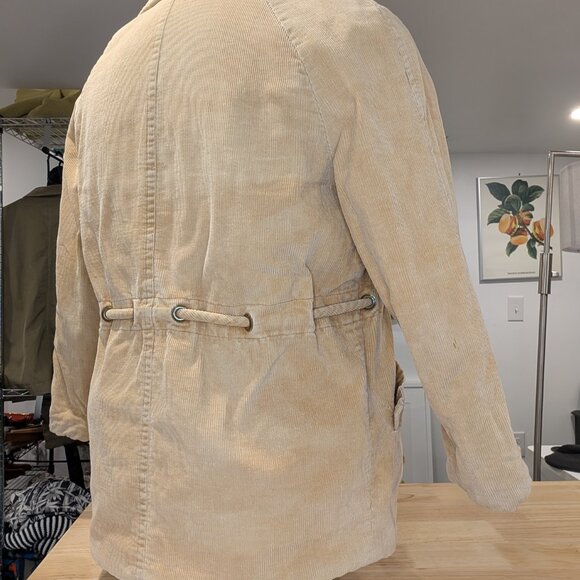 Barn Jacket Quilted Corduroy with Tie Waist - Women's sz M - Picture 7 of 13